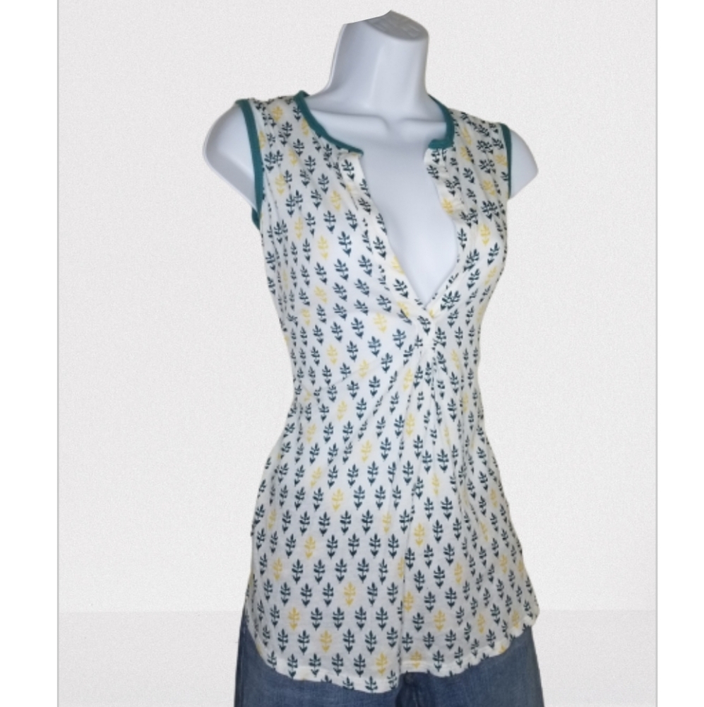 Porridge split neck floral tank from Anthropologie, sz S